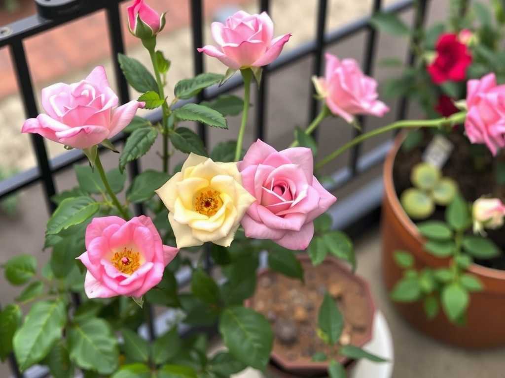 How to mark different rose varieties in the balcony planting area(1)