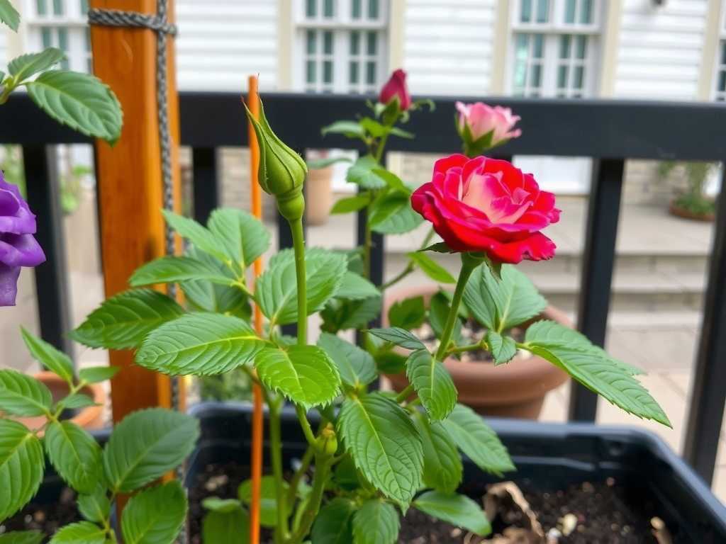 How to prevent underwatering of balcony rose seedlings