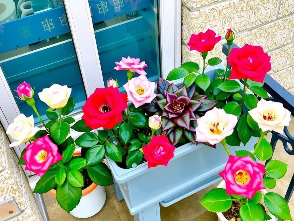 How to select compact rose varieties for small balcony spaces