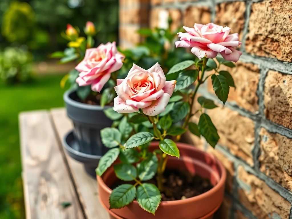 How to grow roses in self-watering pots on the balcony