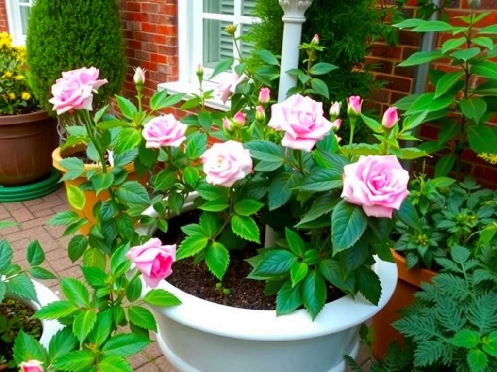 How to create a small garden landscape with balcony roses(1) How to create a small garden landscape with balcony roses(1)