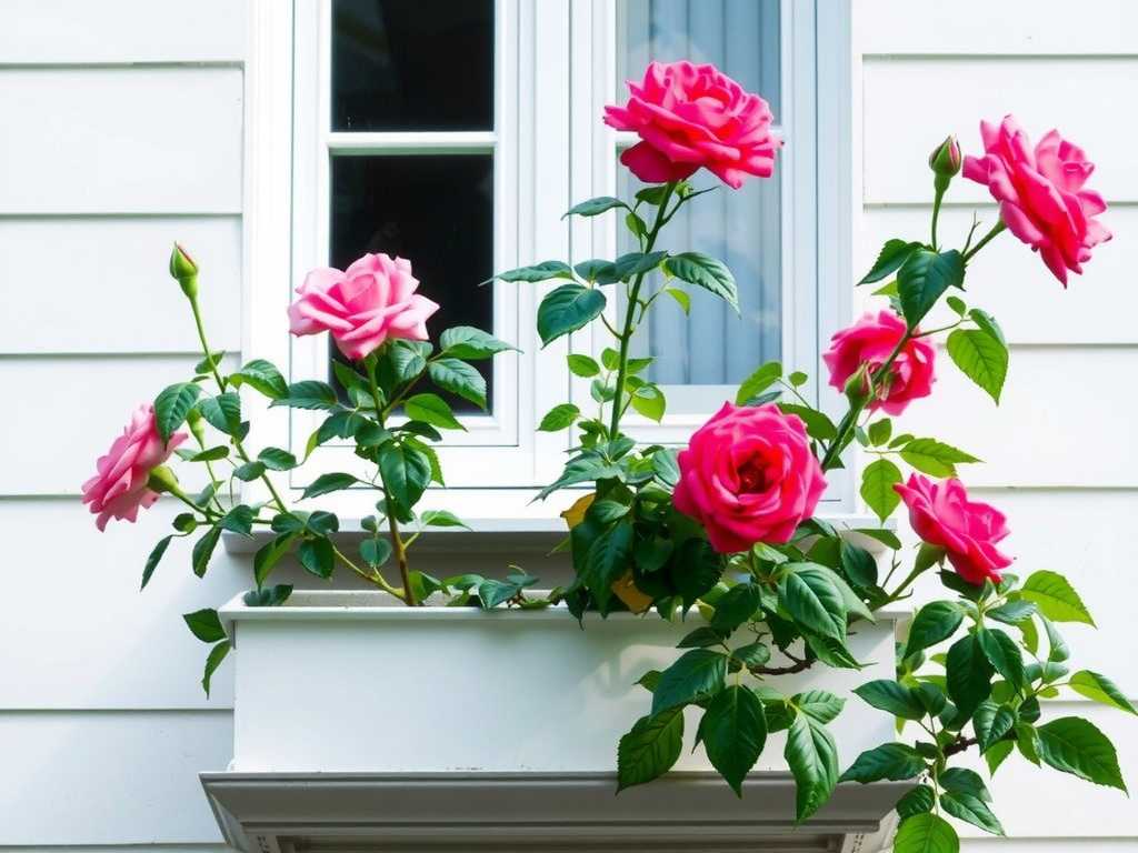How to address stunted growth in balcony roses