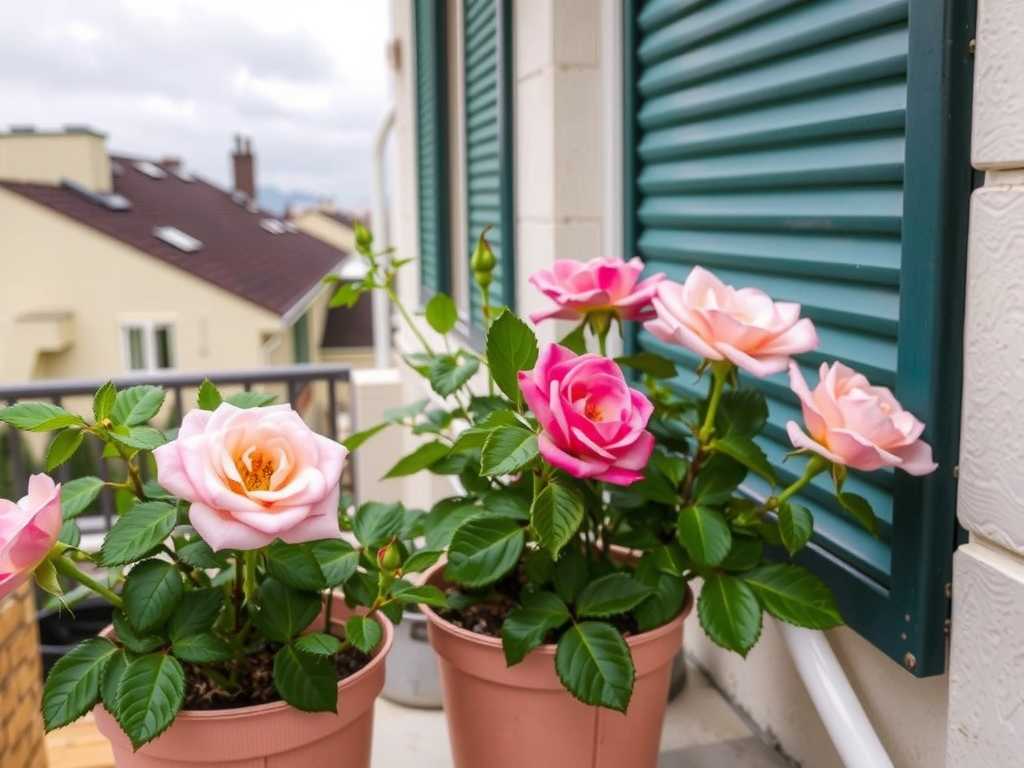 How to grow balcony roses and prevent soil compaction