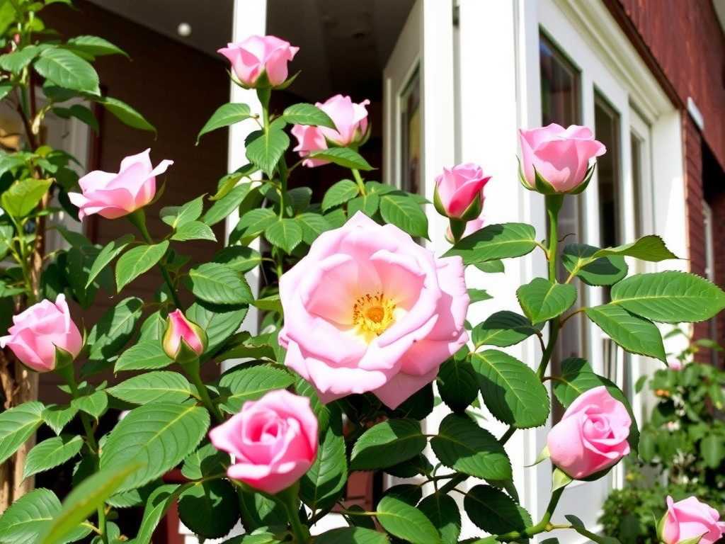 How to prune balcony roses into lollipop shapes