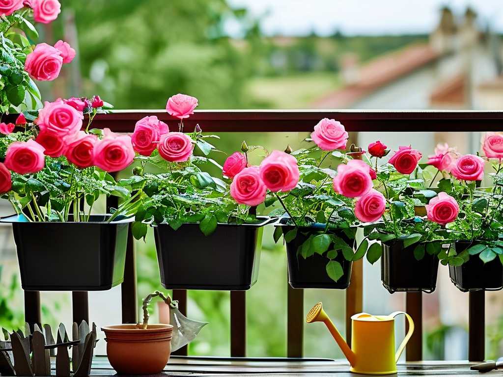 How to set up an automatic watering system for balcony roses(1)