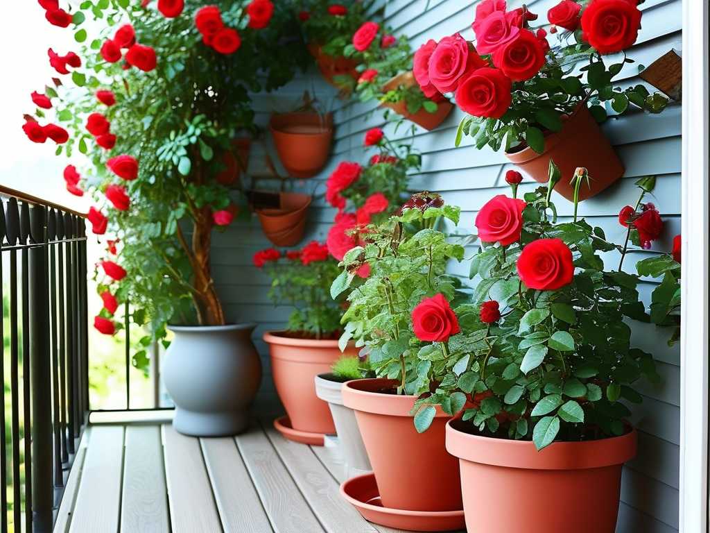 How to add a water-retaining layer to balcony rose flower pots