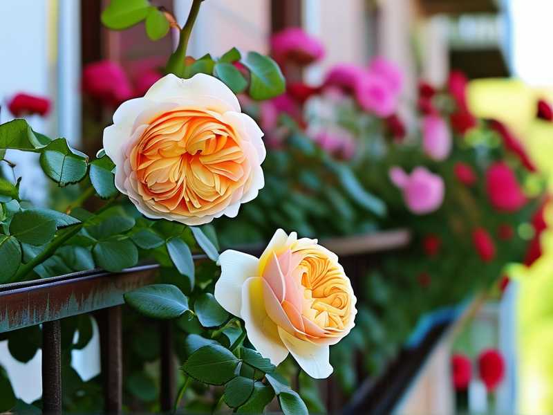 How to grow bicolor rose varieties on the balcony