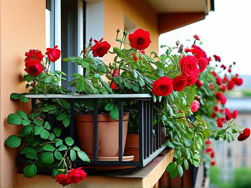 How to grow annual rose varieties on the balcony