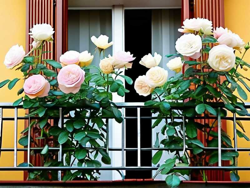 How to grow perennial roses on the balcony