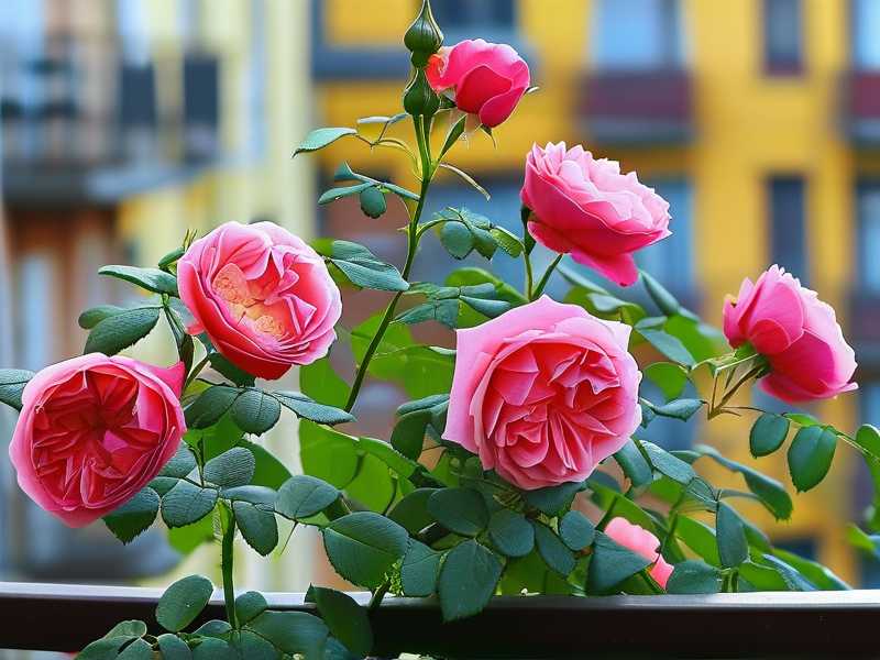 How to grow edible roses on the balcony