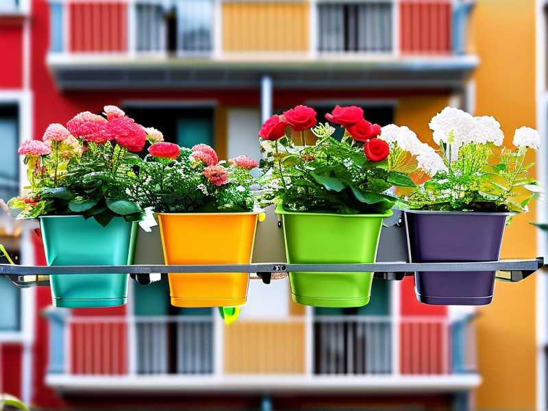 How to repurpose waste containers into balcony rose flower pots
