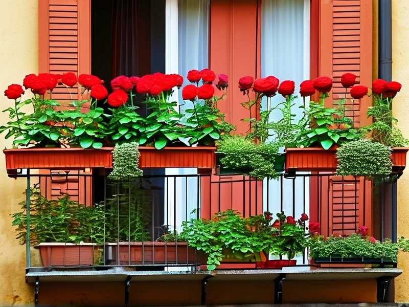 How to plant different rose varieties in layers on balcony flower stands