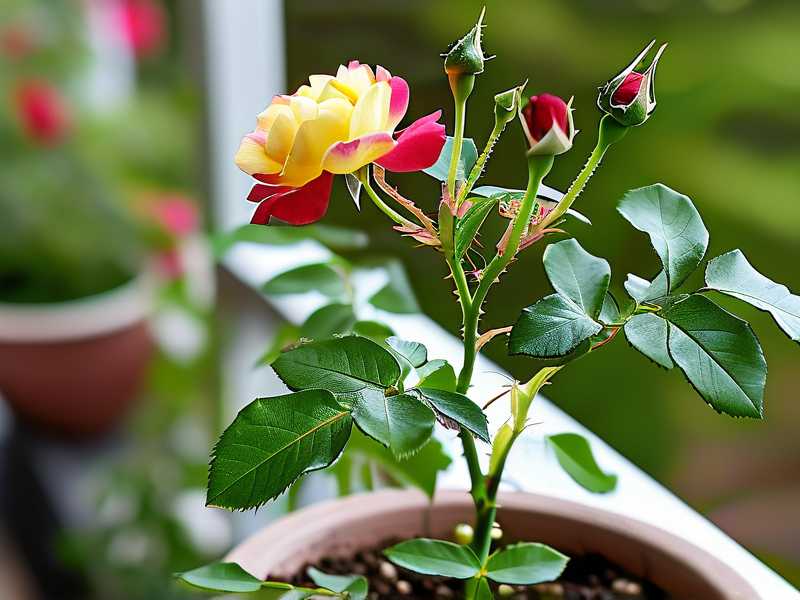 How to pinch balcony rose seedlings to promote branching