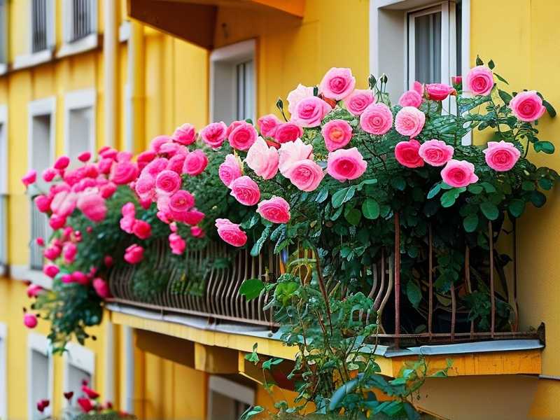 How to grow roses on open balconies