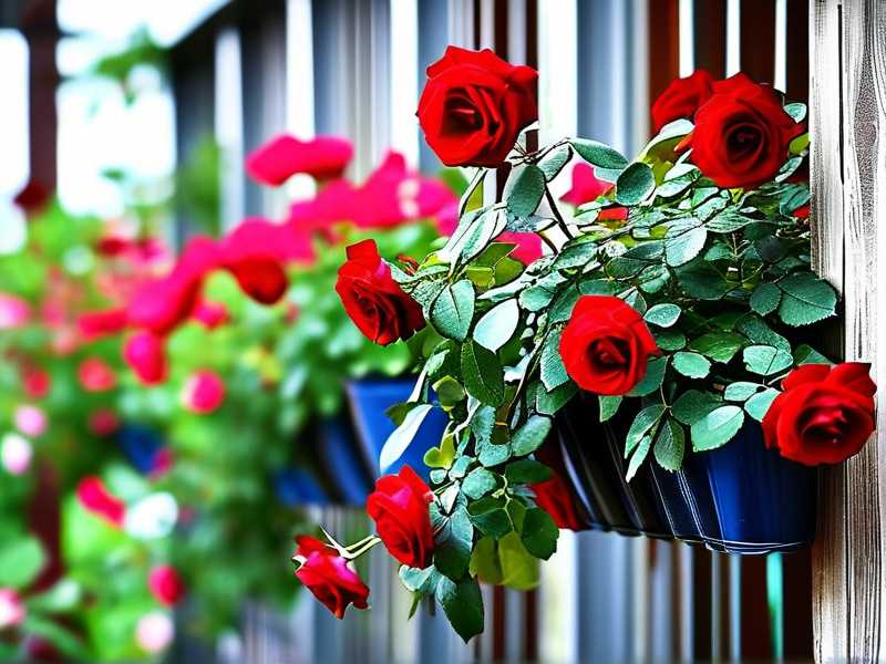 How to plant shrub roses in balcony planters