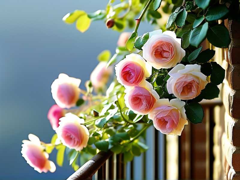 How to plant climbing roses on the balcony