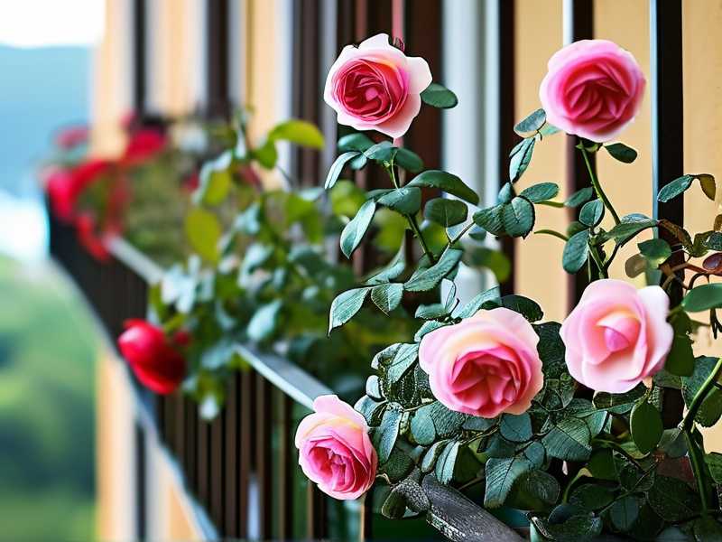 How to grow dwarf roses in balcony containers
