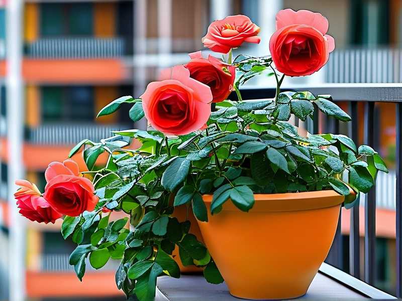 How to choose lightweight pots for high-rise balcony roses