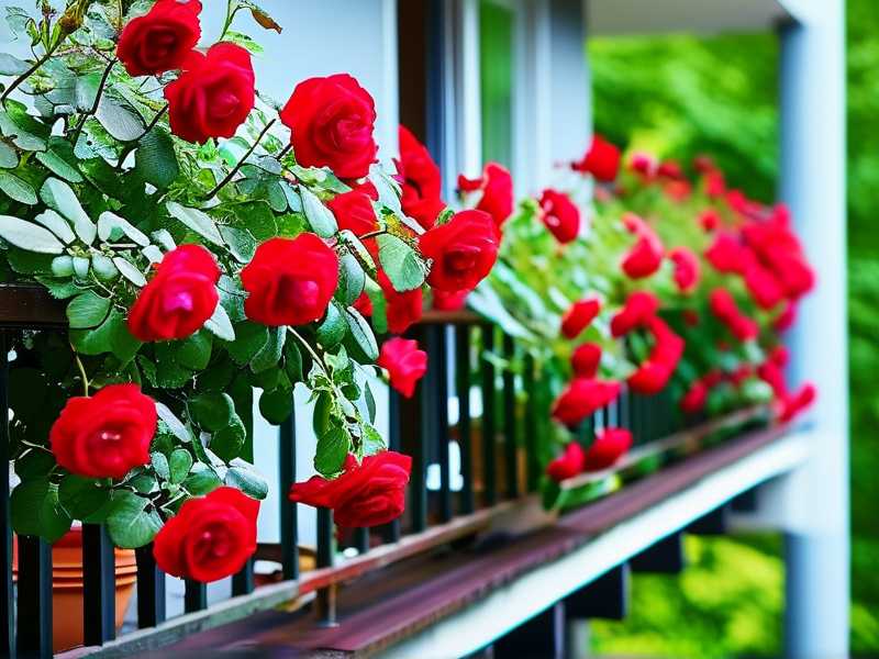 How to match companion plants beside balcony roses