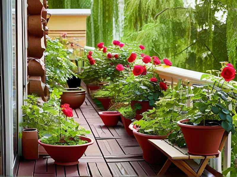 How to use mulch to keep soil moist for balcony roses