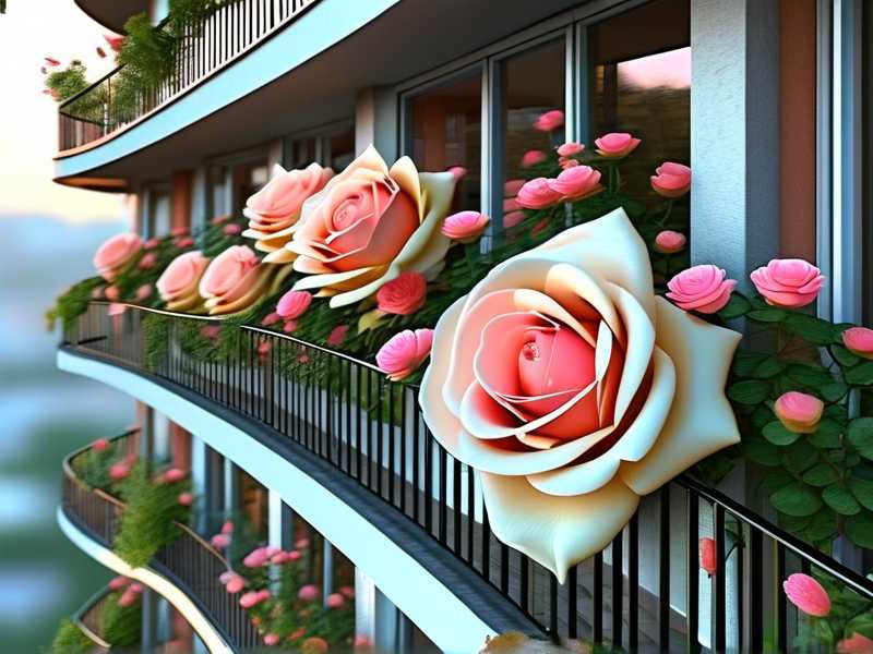 How to arrange multi-rose layout on narrow balconies