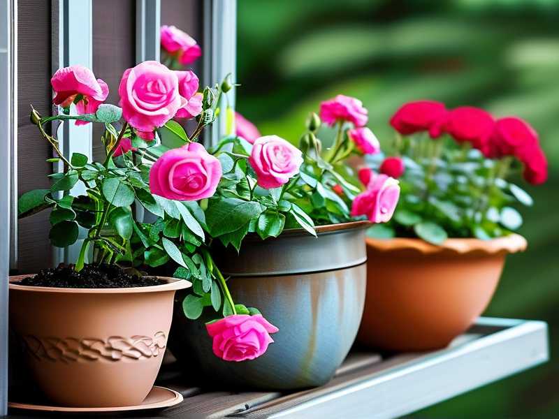 How to transplant balcony roses into new bigger pots