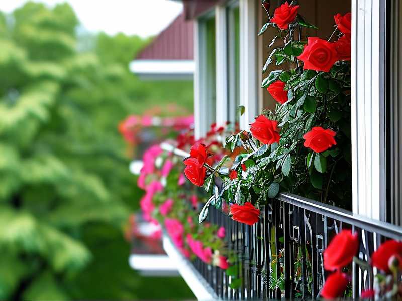 How to grow balcony roses on shaded east-facing balconies