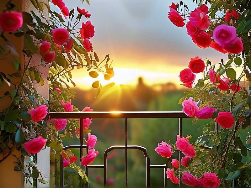 How to arrange sunlight position for balcony roses(1)