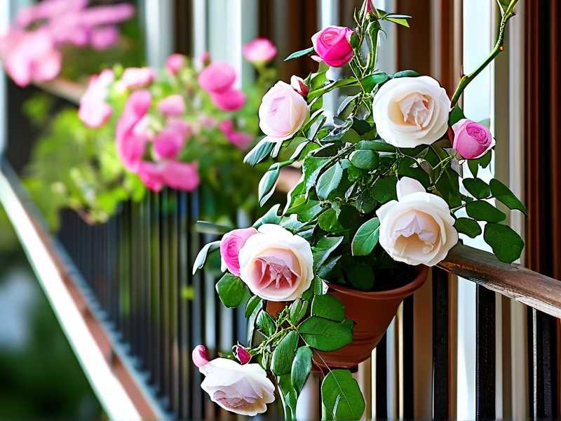How to do light pruning for balcony roses in spring