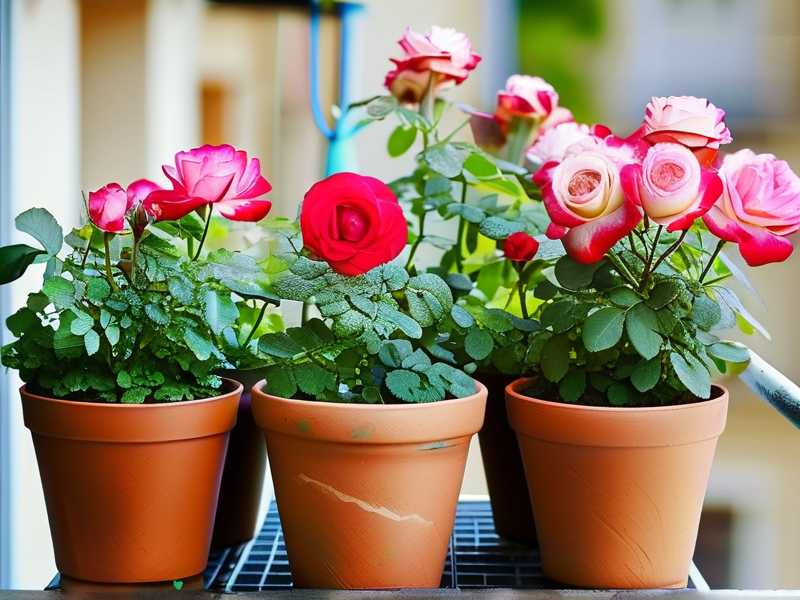 How to choose soil mixes for potted balcony roses(1)