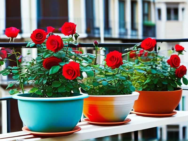 How to pick suitable pots for balcony rose planting(1)