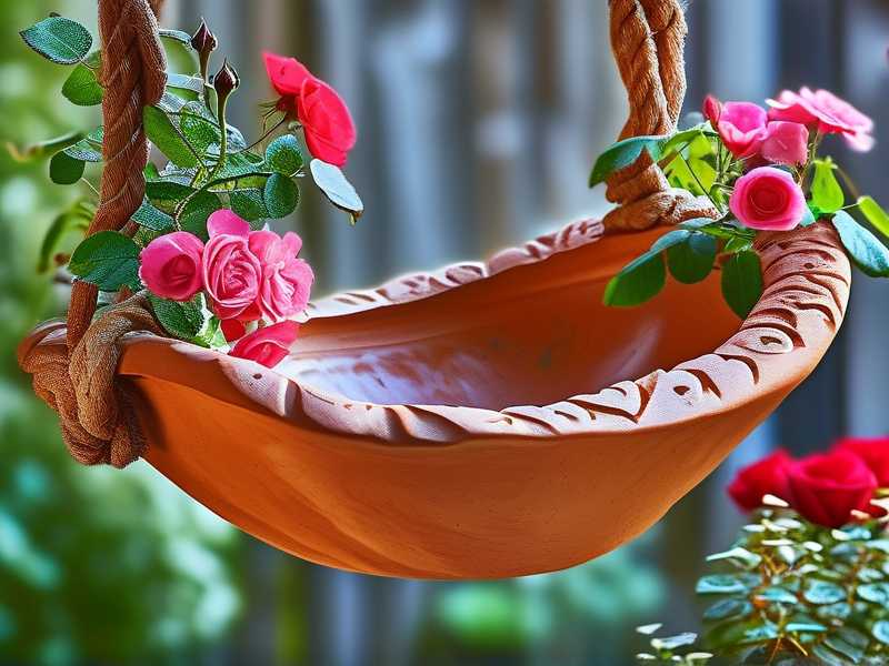 How to prepare calcined‑clay‑scoria mixed drainage for large balcony‑rose hanging‑baskets(1)