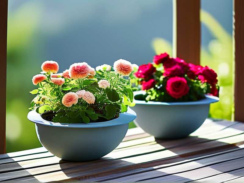 How to use frost‑resistant fabric‑bag liners inside ceramic balcony‑rose‑planter pots(1)