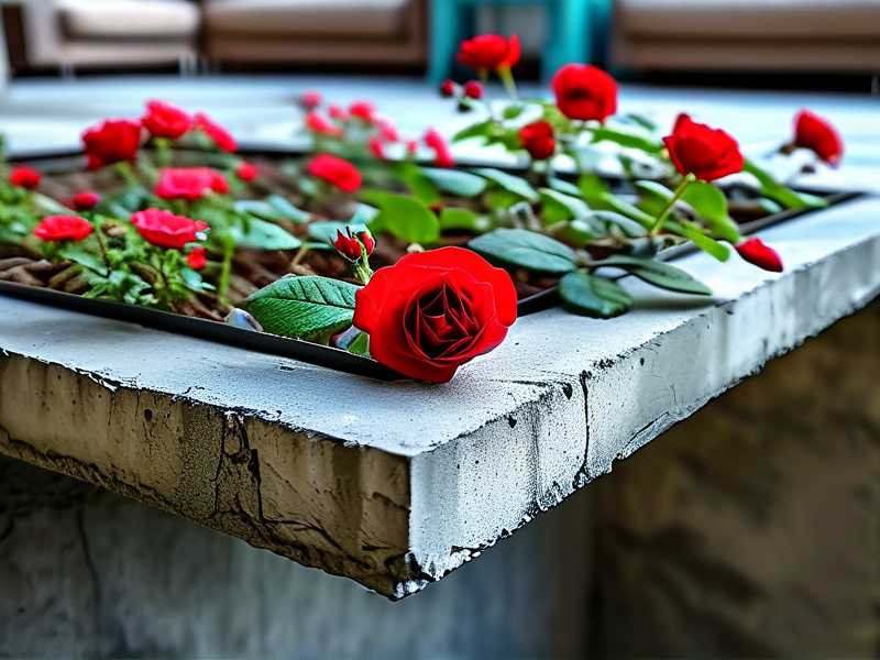 How to check concrete‑surface cracking risk under heavy balcony‑rose‑planter loads