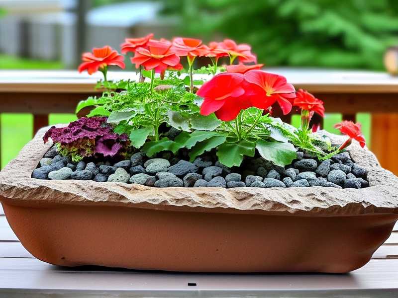 How to prepare pre‑rinsed lava‑rock‑perlite drainage for large balcony‑rose window‑boxes