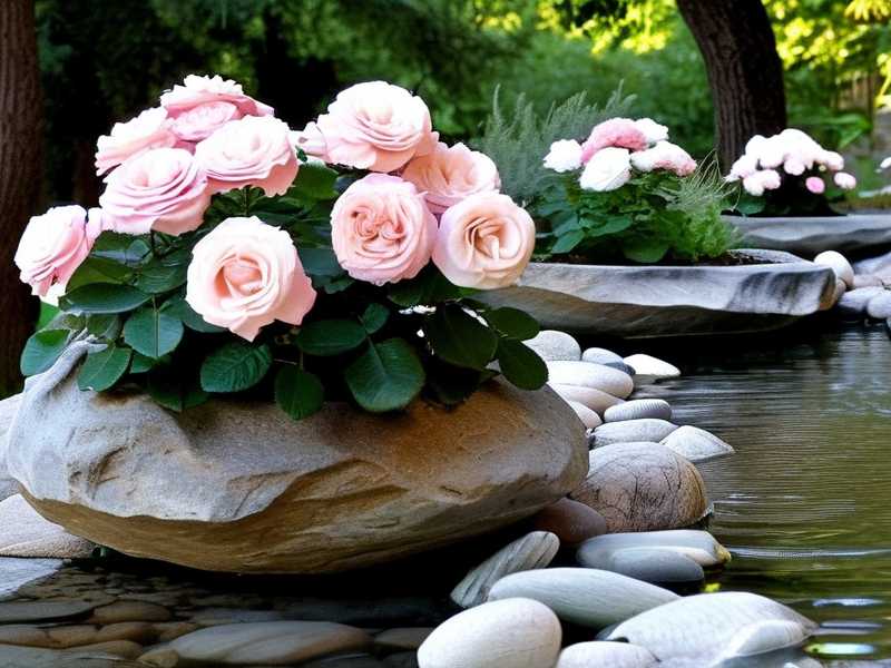How to prepare coarse‑grain river‑rock drainage for oversized balcony‑rose‑shrub pots