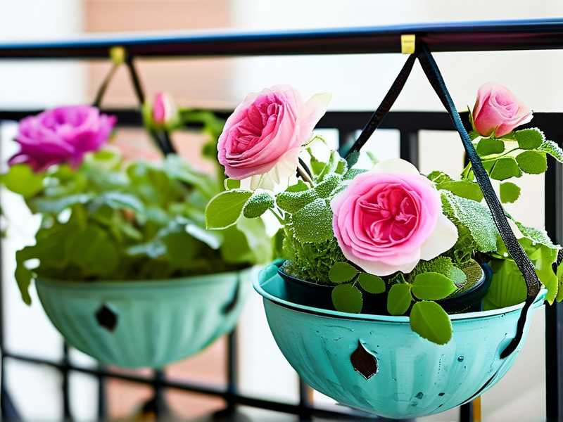 How to use frost‑proof fabric‑bag liners inside decorative balcony rose pots