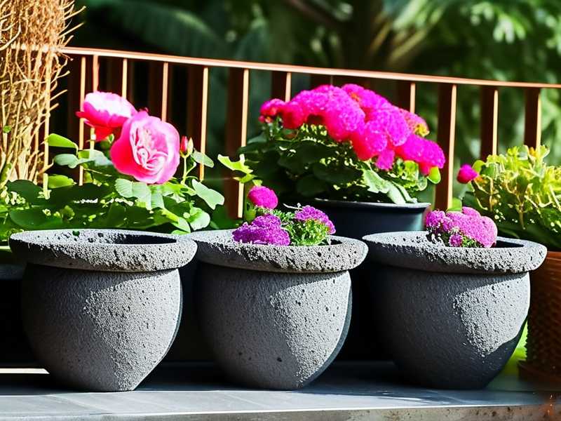 How to prepare coarse crushed‑volcanic‑rock drainage for large balcony rose pots(1)
