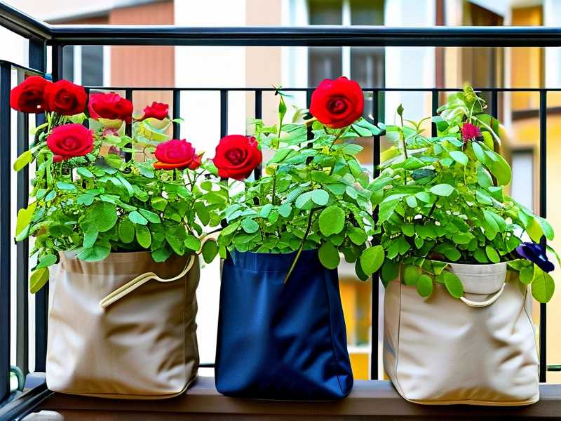 How to pick deep‑wide fabric bags for balcony roses with large root systems(1)