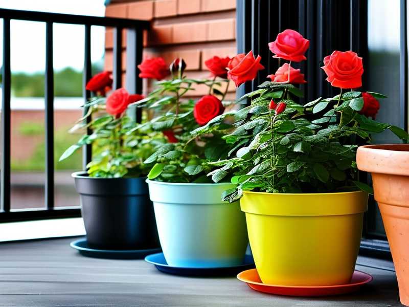 How to arrange pot‑risers to prevent rose‑pot staining on concrete balcony floors