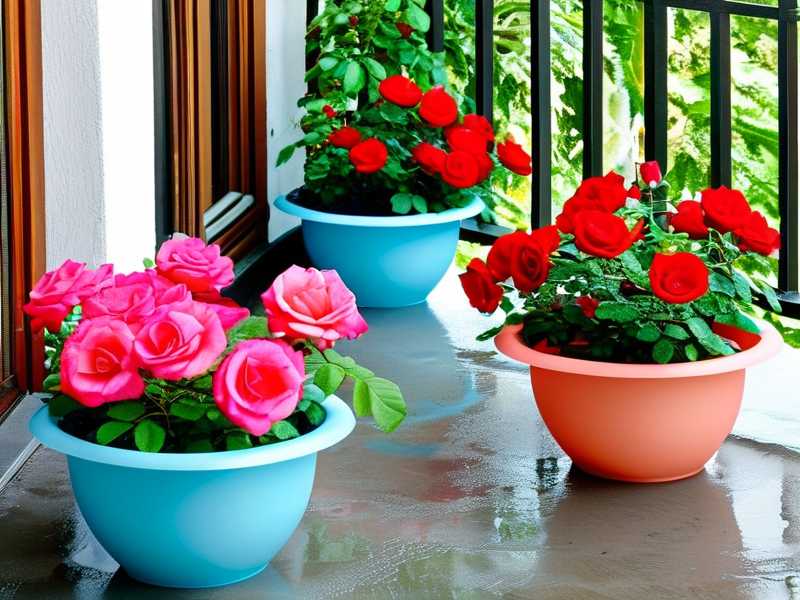 How to arrange pot‑risers to prevent rose‑pot staining on concrete balcony floors(1)
