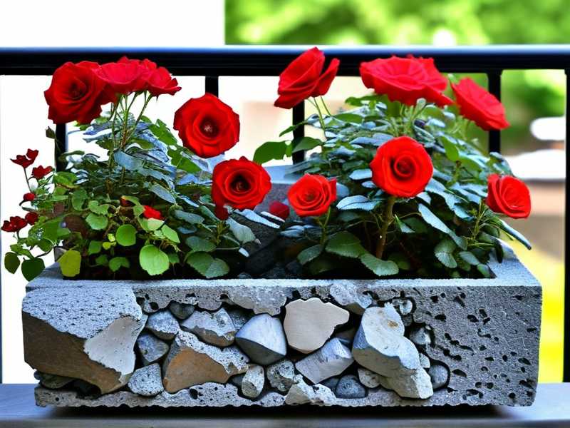 How to prepare pumice‑lava‑rock mixed drainage for balcony rose window‑boxes(1)