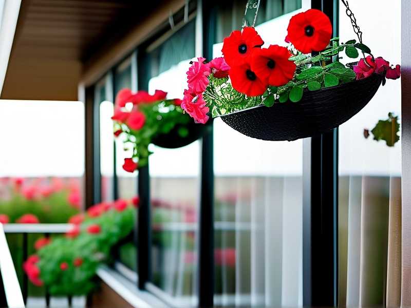 How to choose oval hanging baskets for larger balcony rose bloom‑display area
