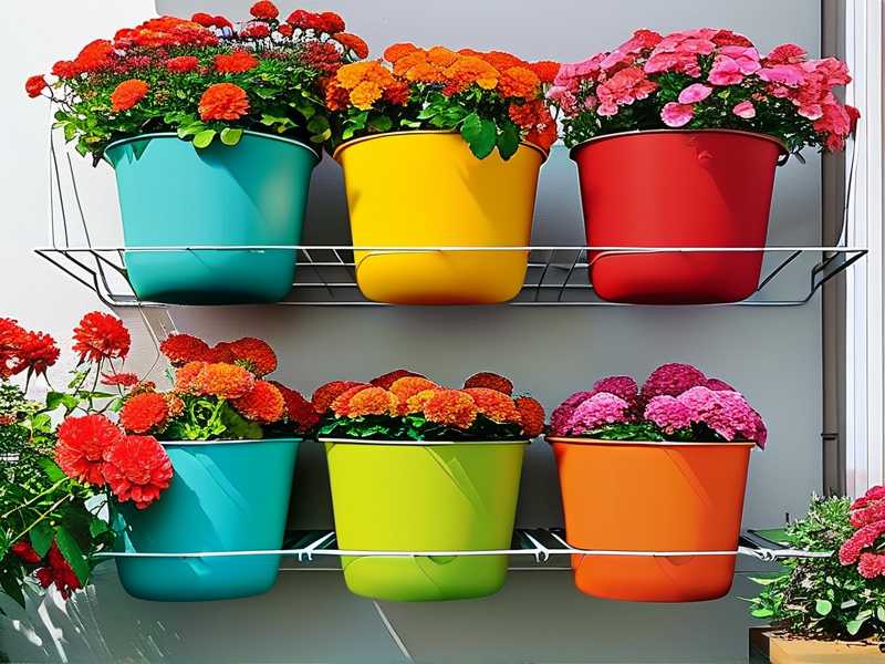 How to select stackable composite planters for compact seasonal balcony rose sets