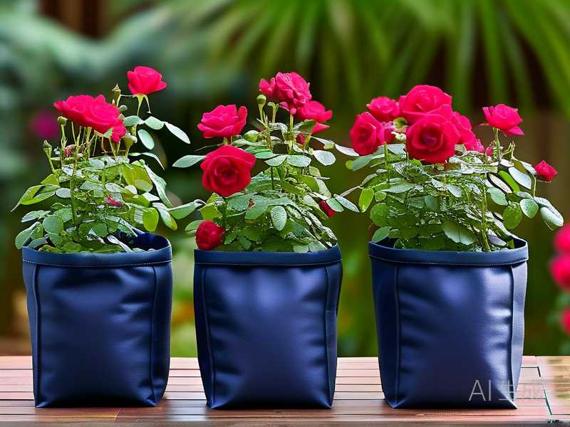 How to pick deep fabric grow bags for vigorous upright balcony rose root growth